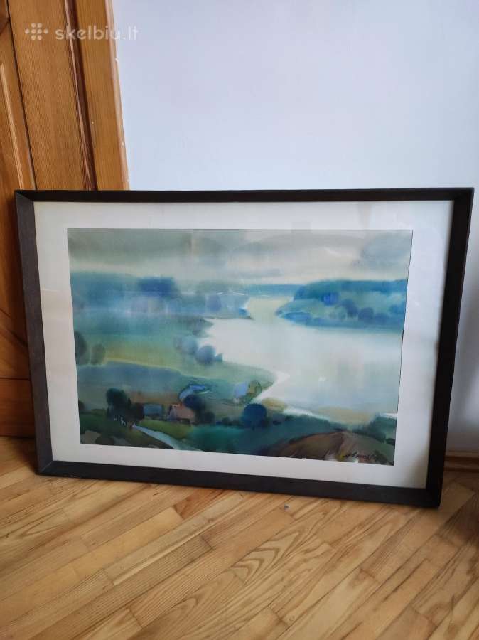 Lietuviška akvarelė A.lukštas - nuotraukos Nr. 6