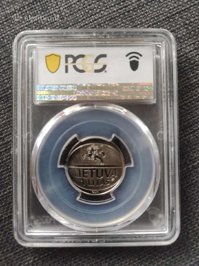 Sertifikuotas 1 litas ,Krepšiniui" Pcgs Ms67