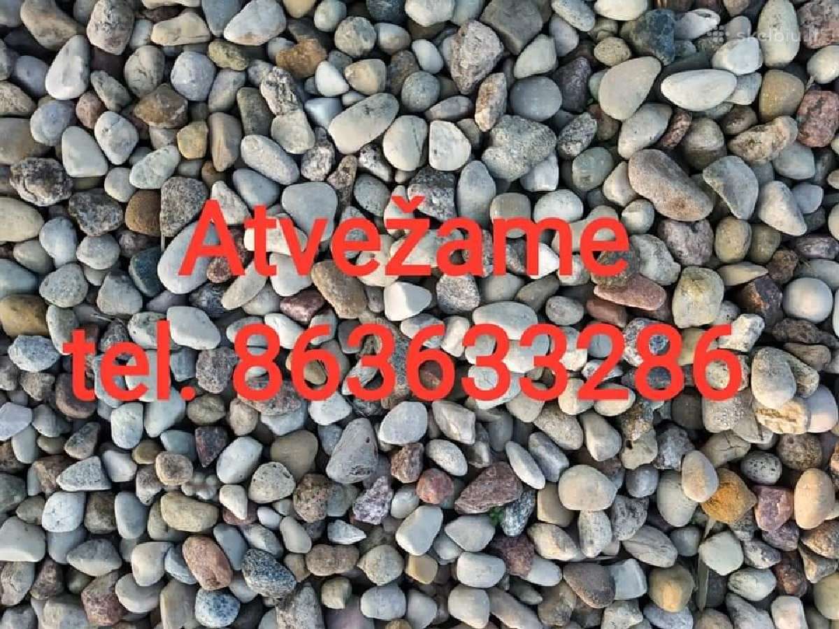 Žvyras, skalda, juodžemis, dekoratyviniai akmenuka - nuotraukos Nr. 7