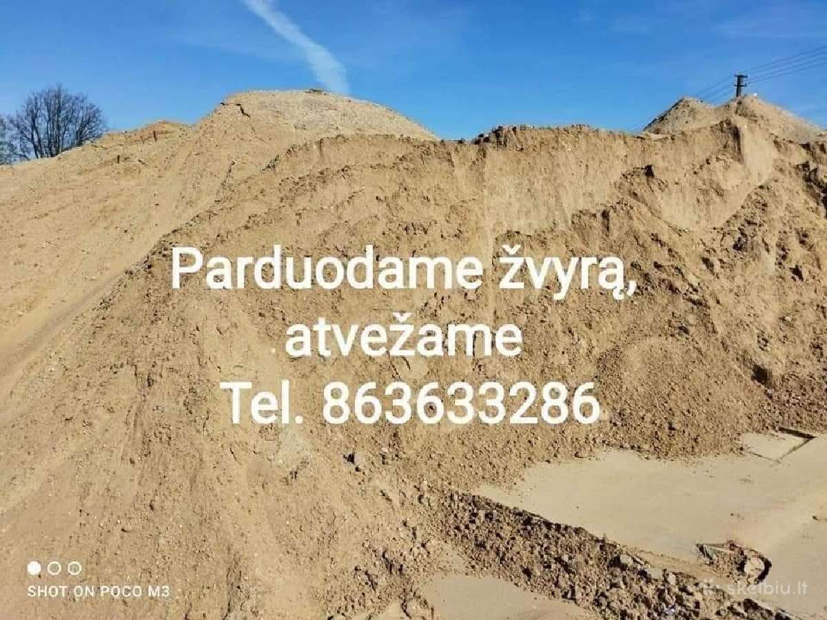 Žvyras, skalda, juodžemis, dekoratyviniai akmenuka - nuotraukos Nr. 28