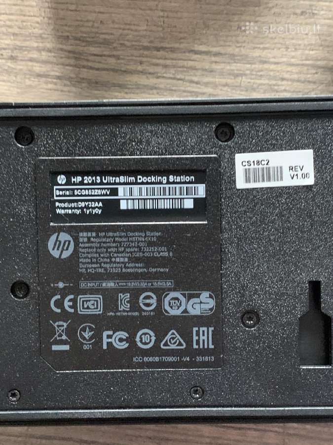 Hp 2013 Ultraslim Docking Station - D9y32aa - nuotraukos Nr. 5