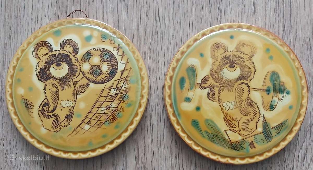 Olimpiada 1980 m. Meškiukas lėkštė