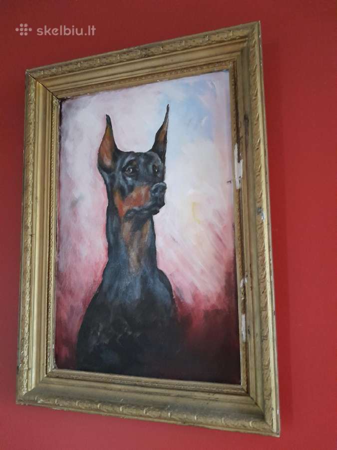 Paveikslas dobermano