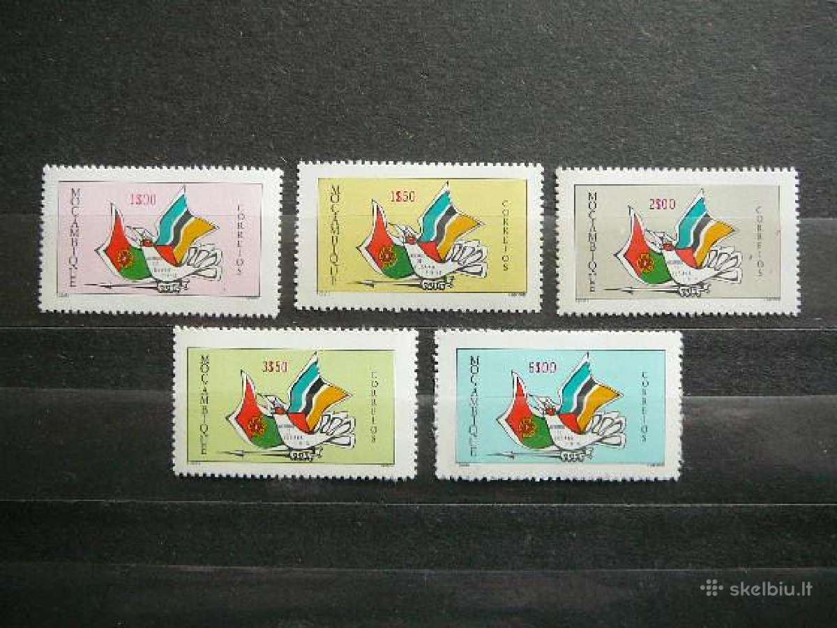 Pauksciai Veliavos Mozambikas 1975 mzb570