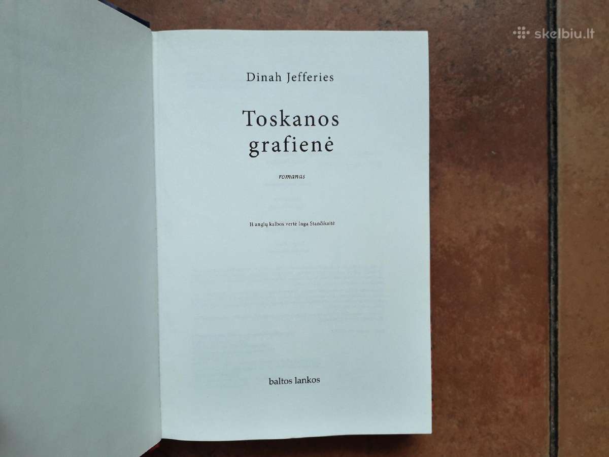 Dinah Jefferies "Toskanos grafienė" 2022 m. - nuotraukos Nr. 2