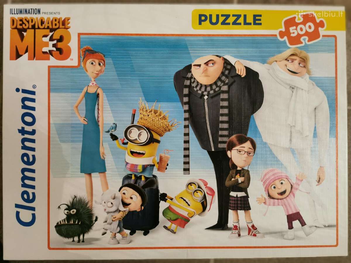 Panorama puzzle Minions 500. Pimpačkiukų dėlionė - nuotraukos Nr. 4