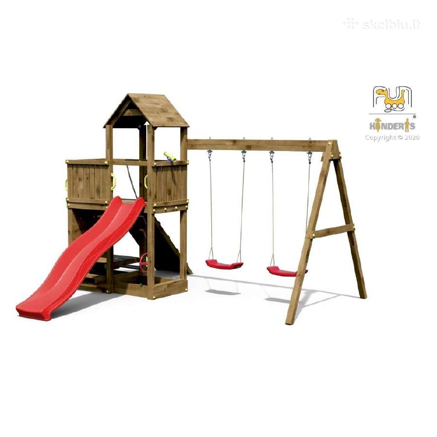 Lauko žaidimų aikštelė "Flopis" rudas (Kdi)