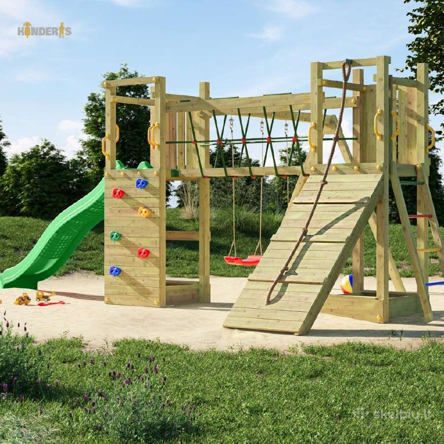 Medinė žaidimų aikštelė "Maxi Bunny" - nuotraukos Nr. 5