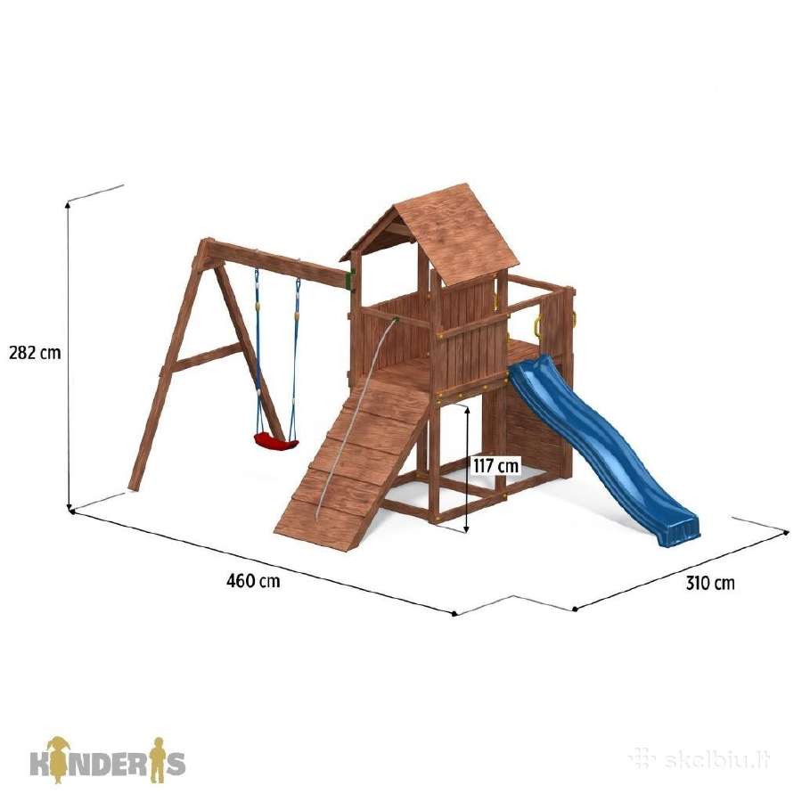 Lauko žaidimų aikštelė "Caroline 3" (medis) - nuotraukos Nr. 2