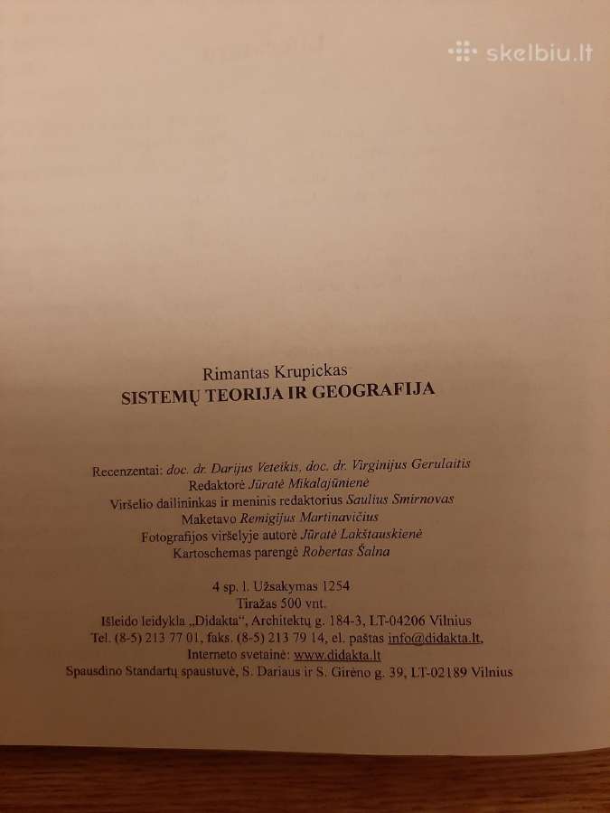 Sistemų teorija ir geografija - nuotraukos Nr. 2