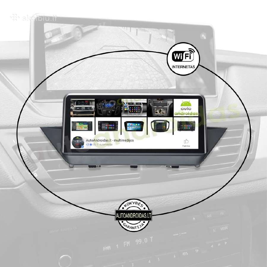Bmw X1 E84 2009-15 Android multimedia Usb/GPS/WiFi - nuotraukos Nr. 3