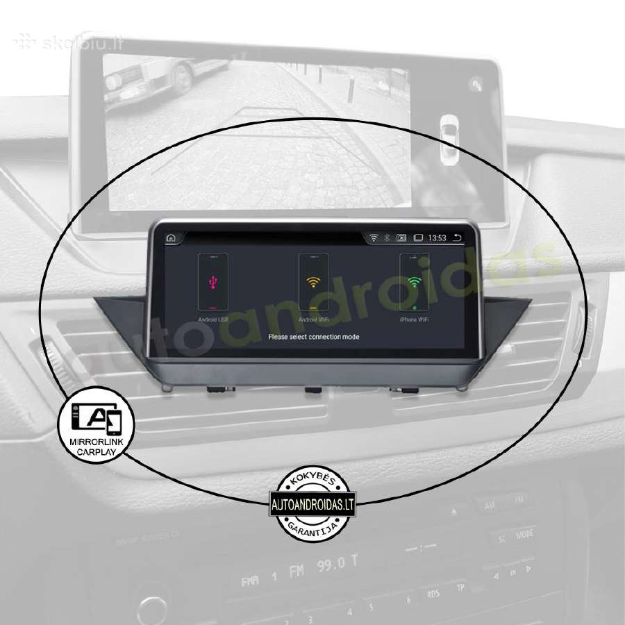 Bmw X1 E84 2009-15 Android multimedia Usb/GPS/WiFi - nuotraukos Nr. 9