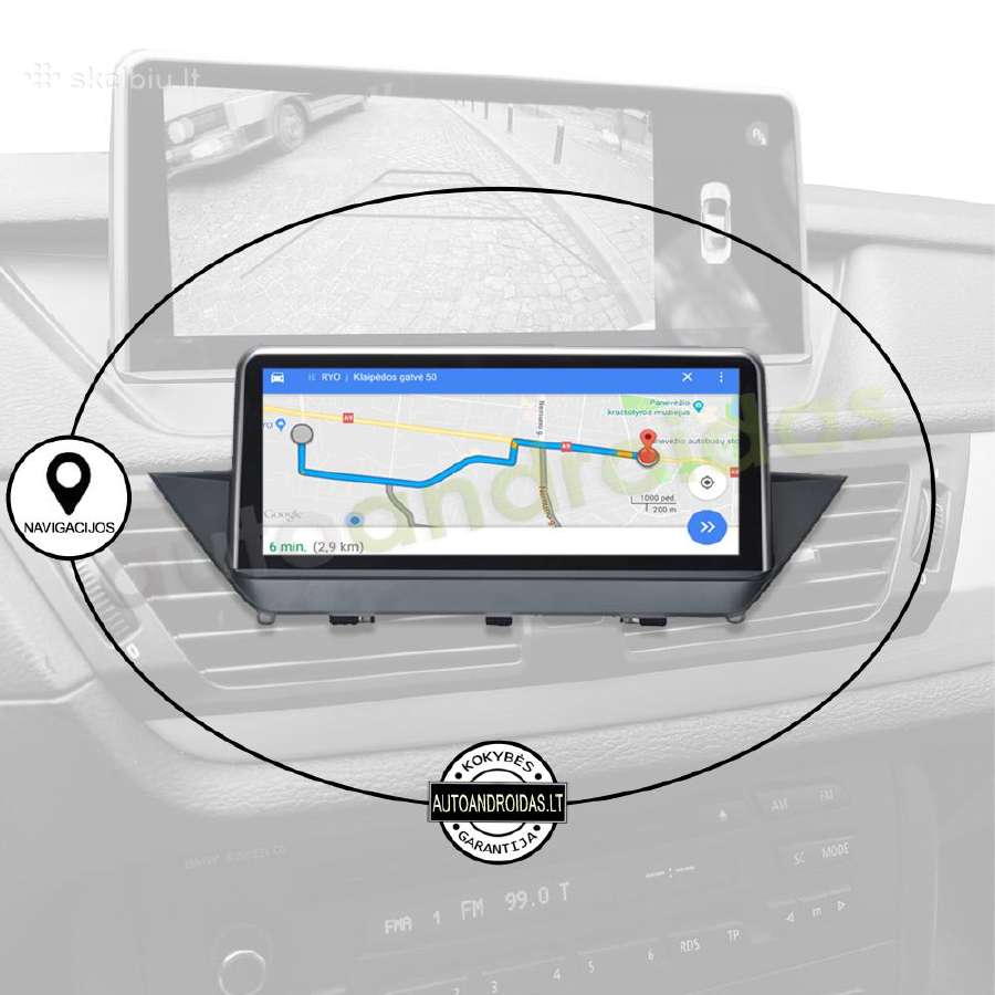 Bmw X1 E84 2009-15 Android multimedia Usb/GPS/WiFi - nuotraukos Nr. 10