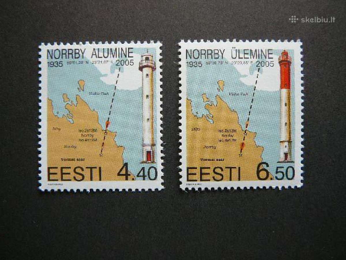 Svyturiai Estija 2005 Mnh es502/3s