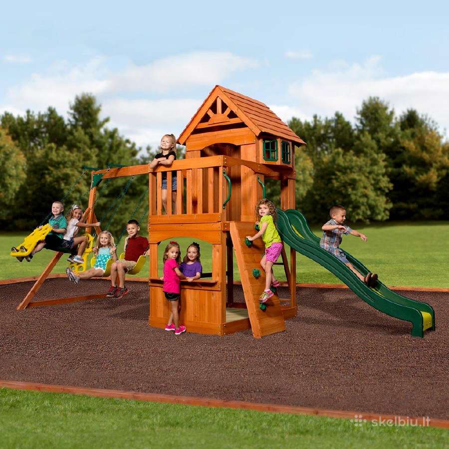 Vaikų žaidimo aikštelės laukui Woodlit kedras