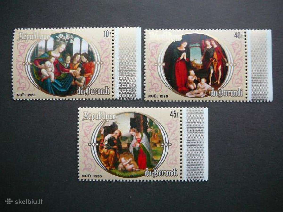 Sventos Kaledos Daile Burundis 1980 bd101