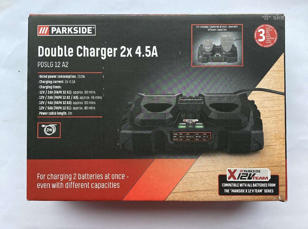 Pakrovėjas Double charge 2x4.5 A