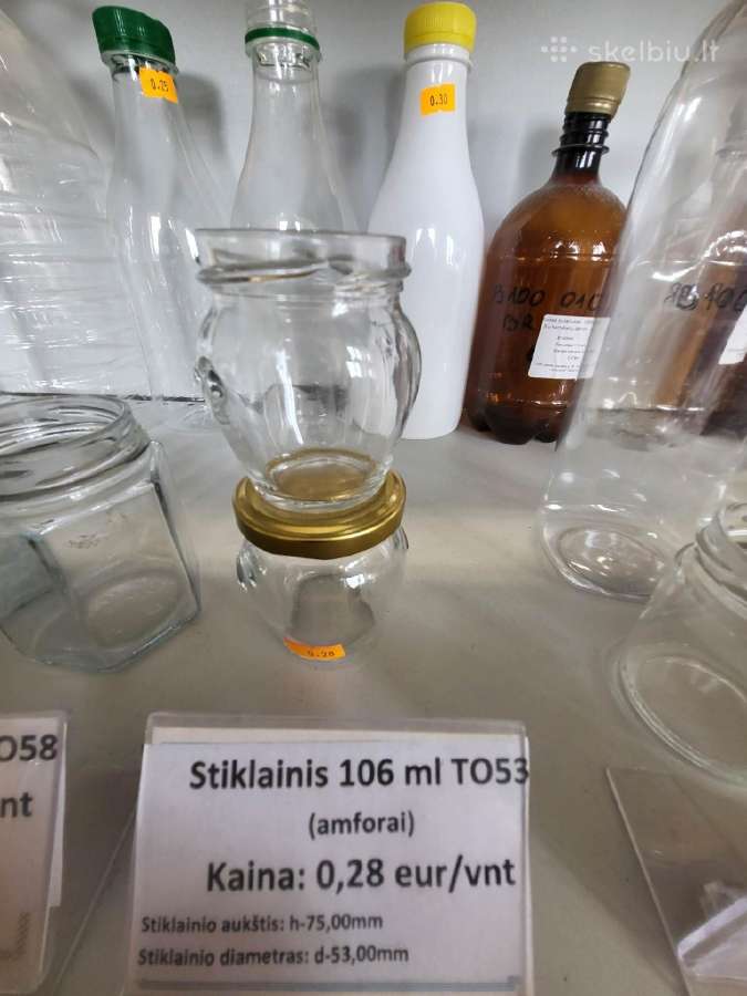 Nauji 280ml,500ml,720ml stiklainiai, ir dangteliai - nuotraukos Nr. 11