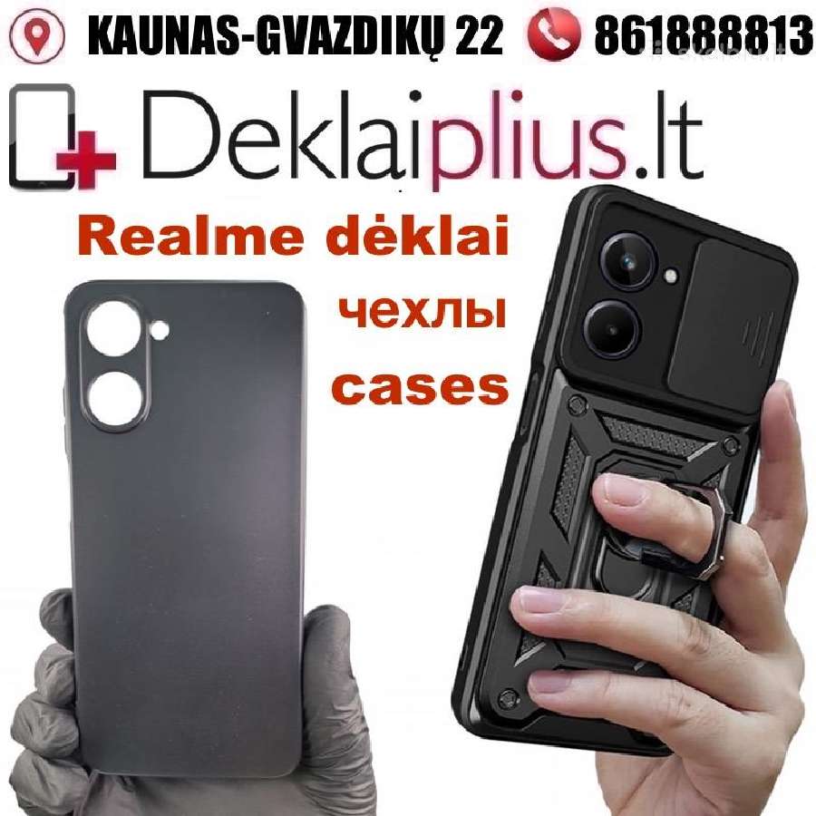 Realme dėklai-чехлы-cases Kaunas