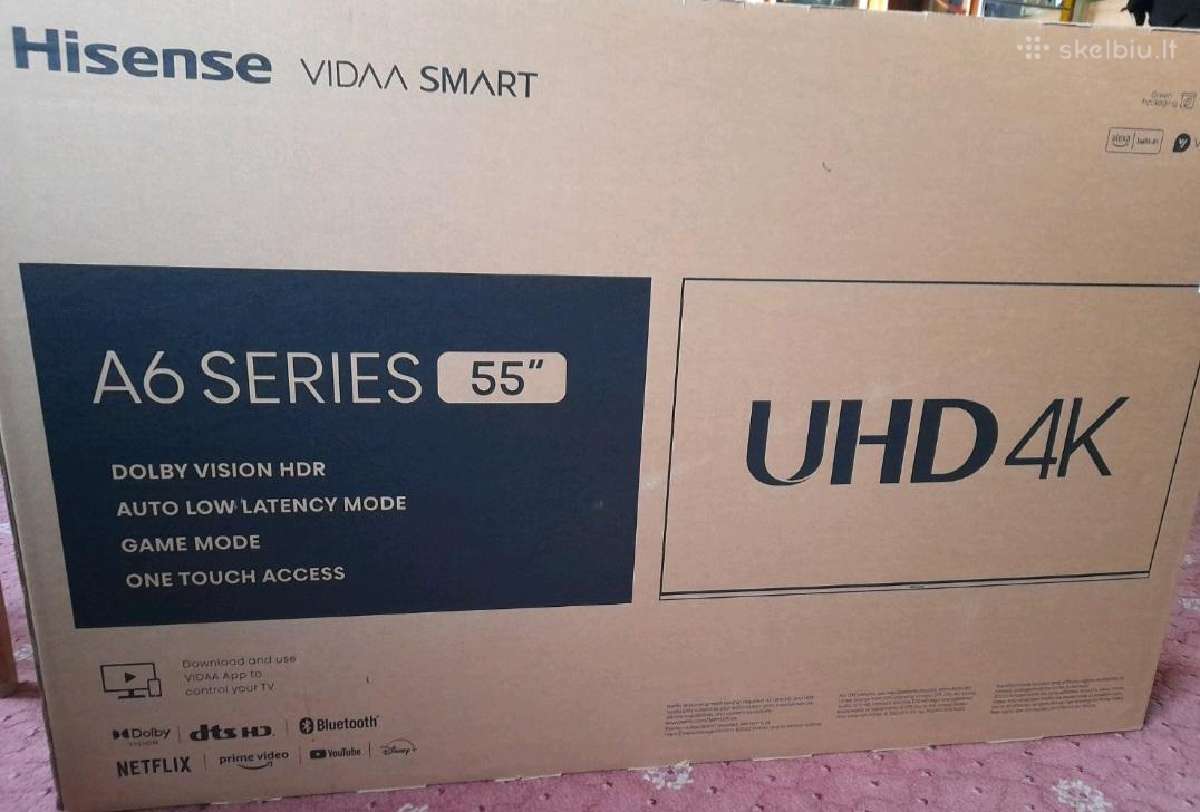 Hisense Televizorius 55" Uhd 4k - Skelbiu.lt