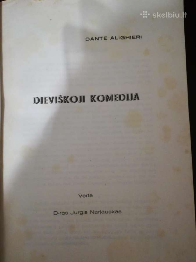 Homeras, iliada poema 1930m.,dante -antikos kng. - nuotraukos Nr. 8