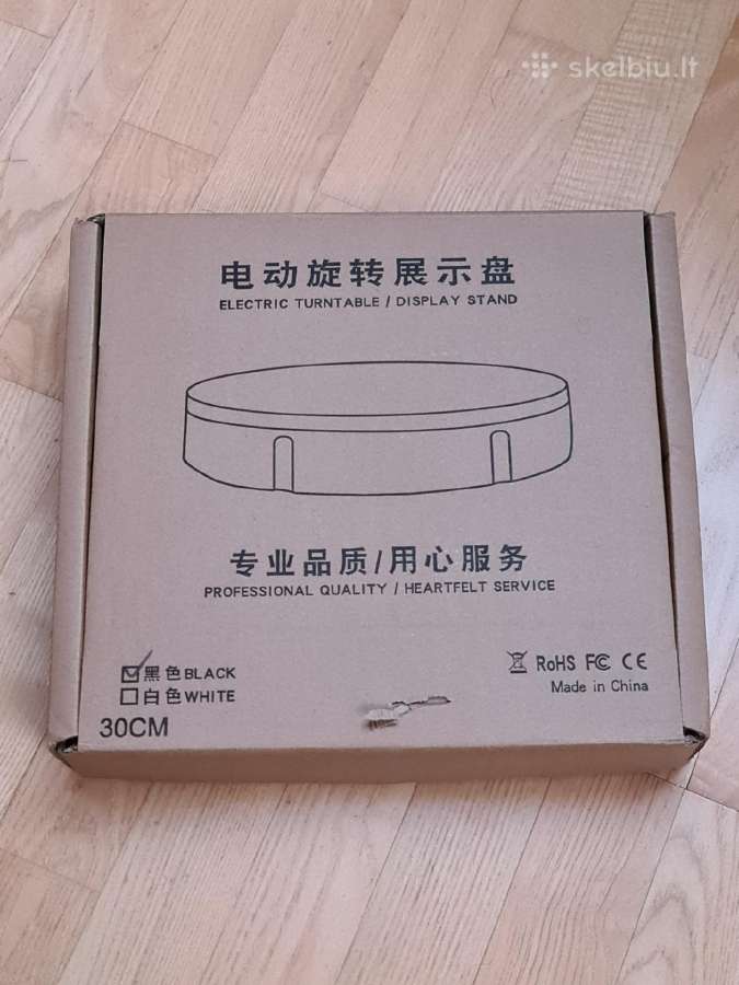 Rotating display iki 100kg 30cm. Su pulteliu