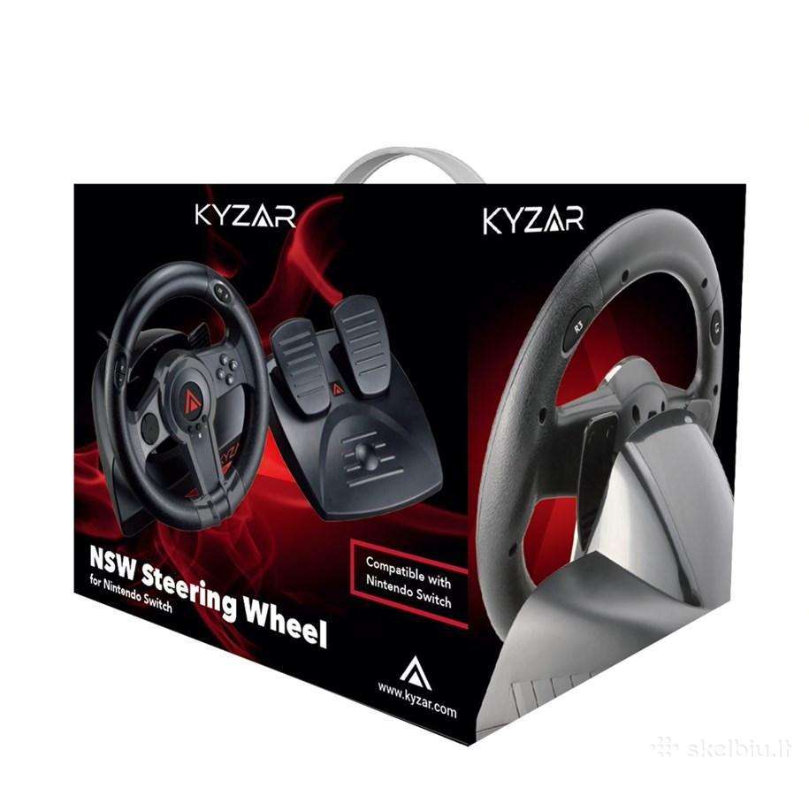 Žaidimų vairas Kyzar Switch Racing Wheel - Ratt- o - nuotraukos Nr. 3