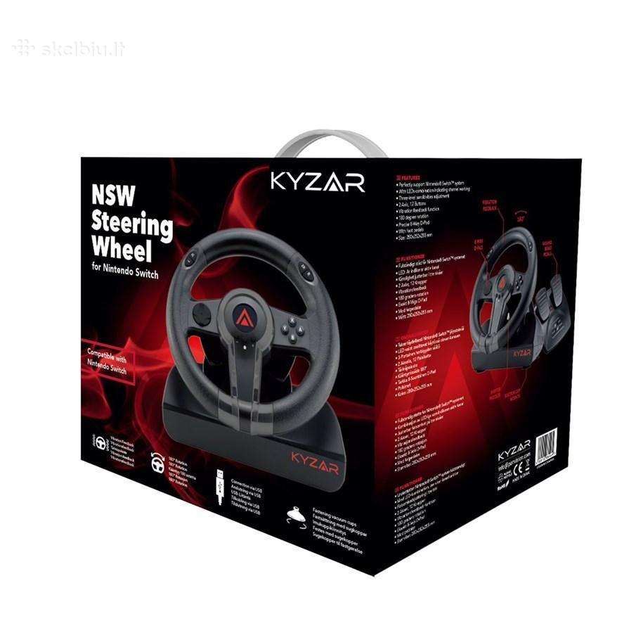 Žaidimų vairas Kyzar Switch Racing Wheel - Ratt- o - nuotraukos Nr. 4