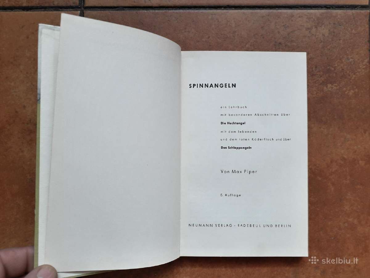 Knyga apie spiningavimą vokiškai 1965 metai. - nuotraukos Nr. 4