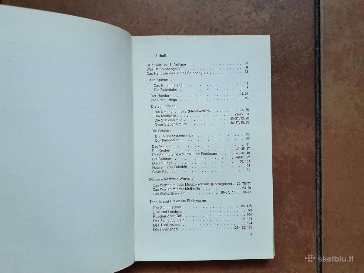 Knyga apie spiningavimą vokiškai 1965 metai. - nuotraukos Nr. 6
