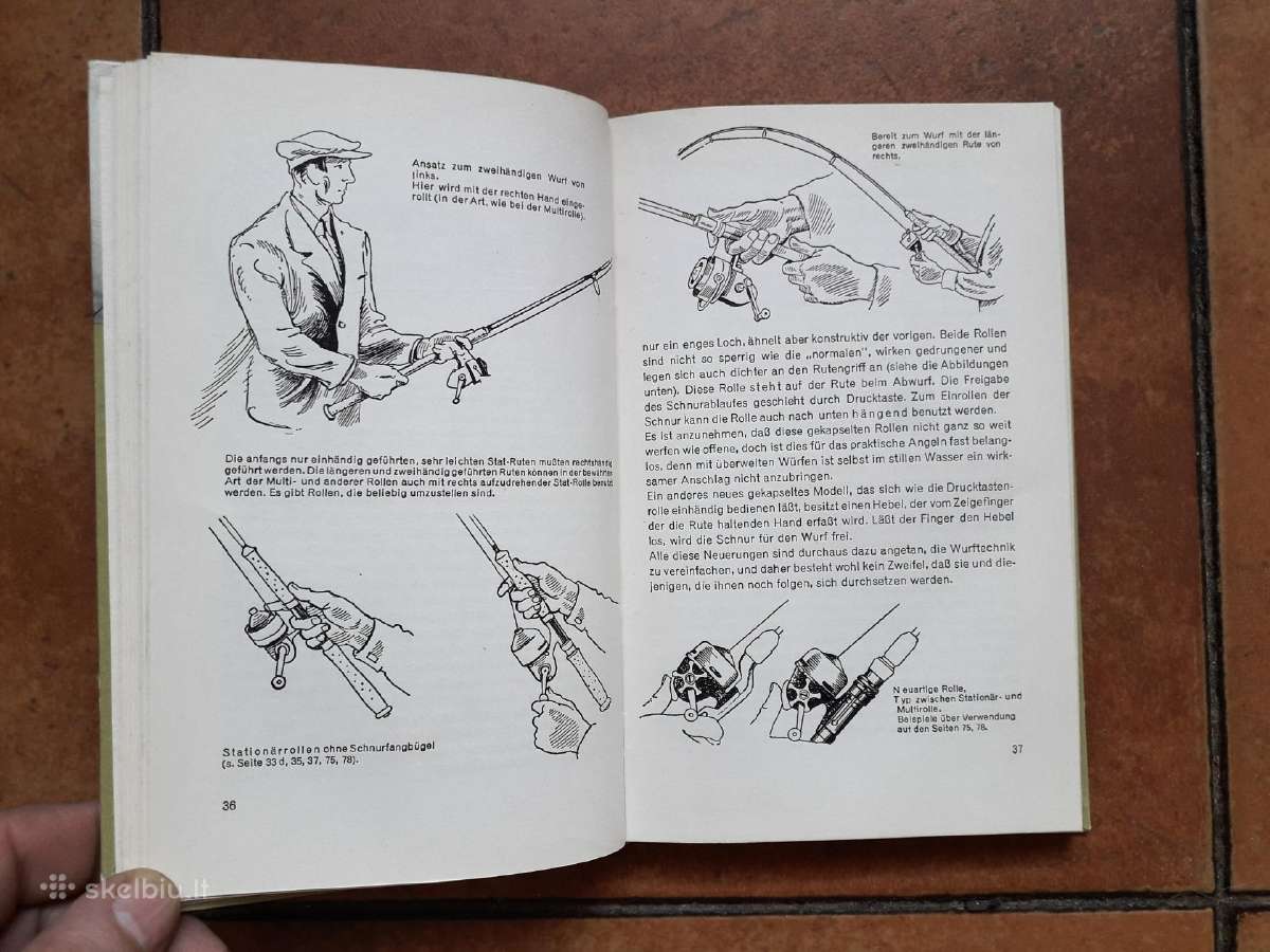 Knyga apie spiningavimą vokiškai 1965 metai. - nuotraukos Nr. 10