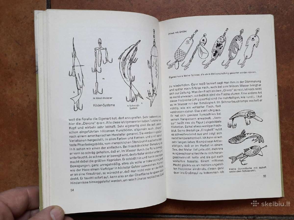 Knyga apie spiningavimą vokiškai 1965 metai. - nuotraukos Nr. 14