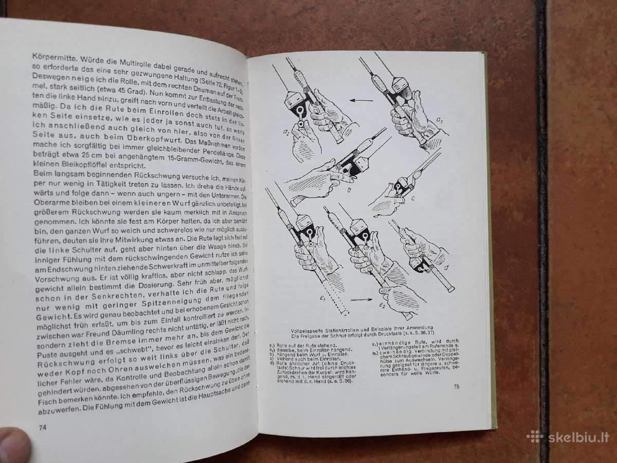 Knyga apie spiningavimą vokiškai 1965 metai. - nuotraukos Nr. 16
