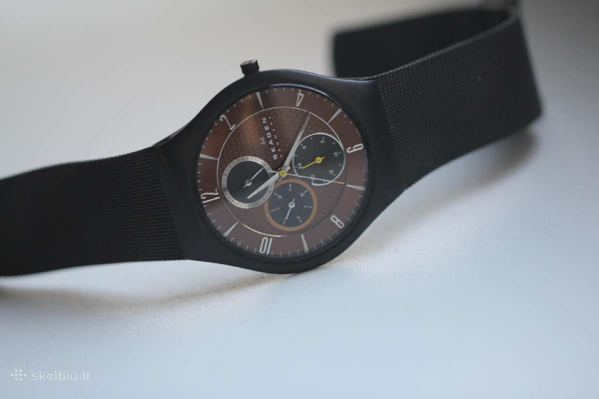 Skagen Denmark steel titanium originalas vyriskas - nuotraukos Nr. 3