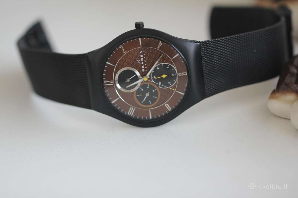 Skagen Denmark steel titanium originalas vyriskas