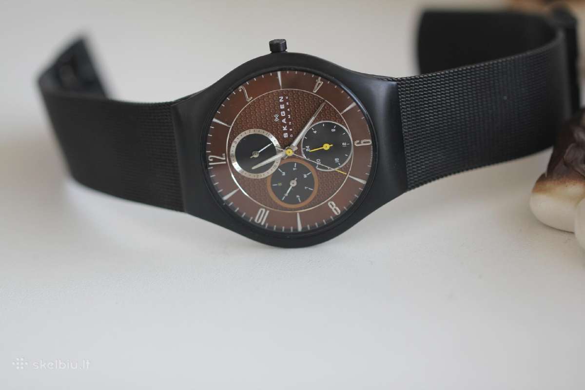 Skagen Denmark steel titanium originalas vyriskas - nuotraukos Nr. 2