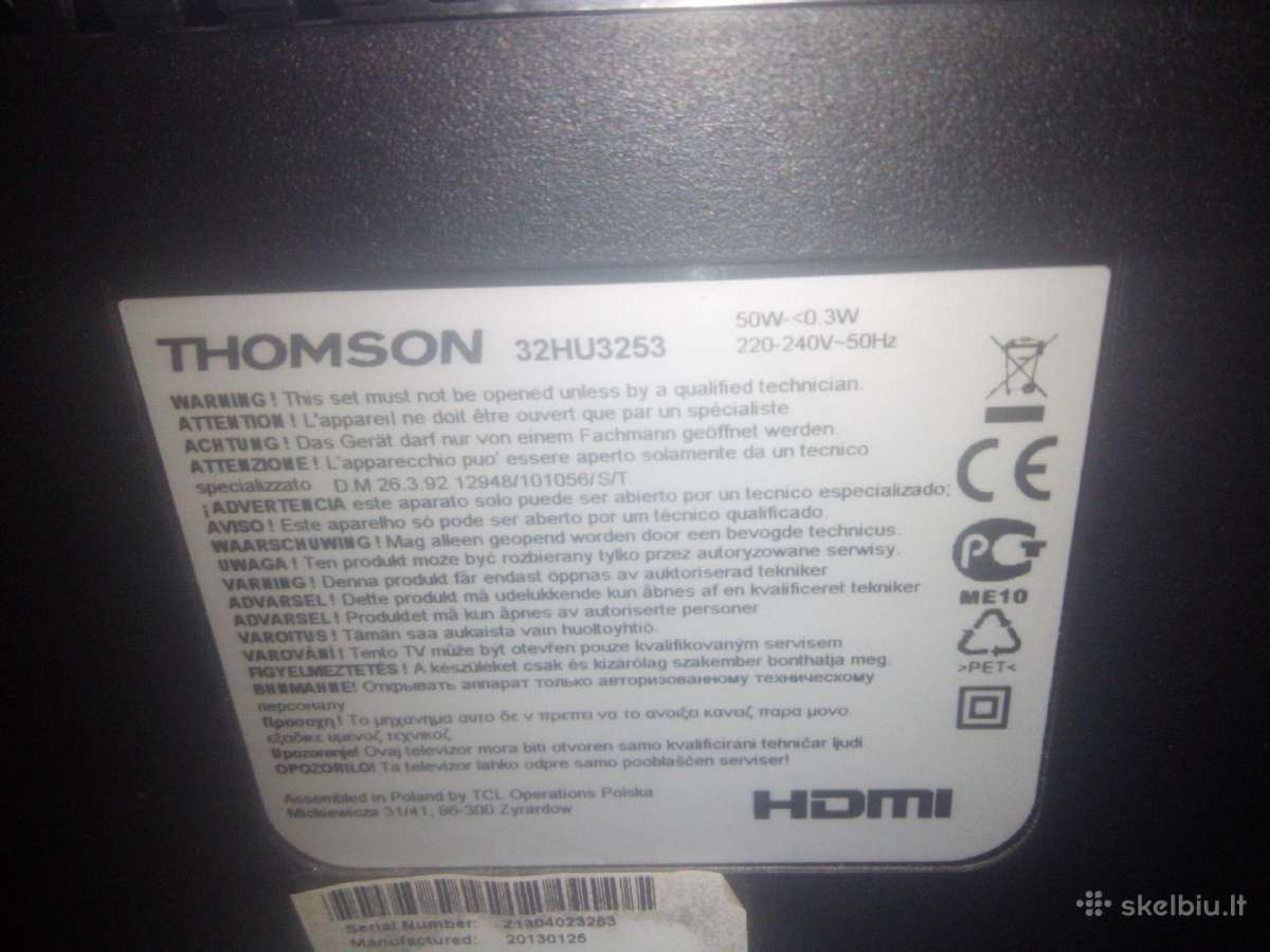 Thomson televizorius - nuotraukos Nr. 4