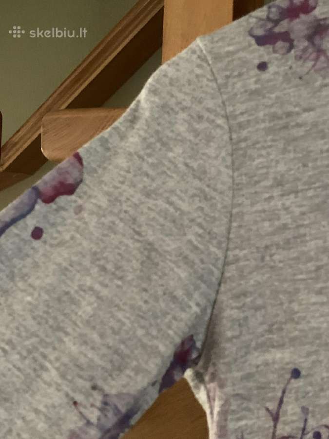 Pilka su tamsiai mėlynu Beneton suknrelė mergaitei - nuotraukos Nr. 5