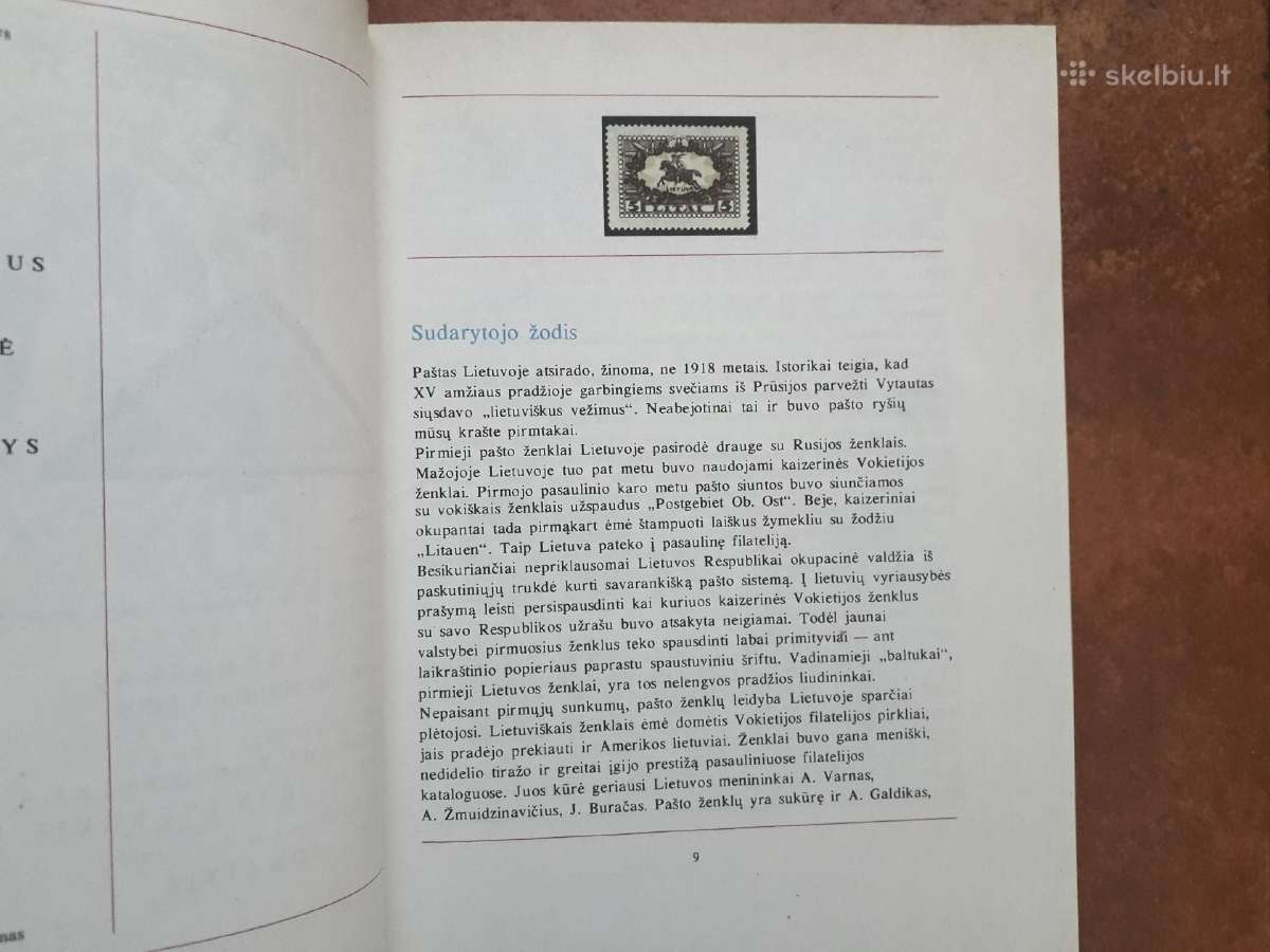 Lietuvos pašto ženklų katalogas 1918 - 1940 m - nuotraukos Nr. 3
