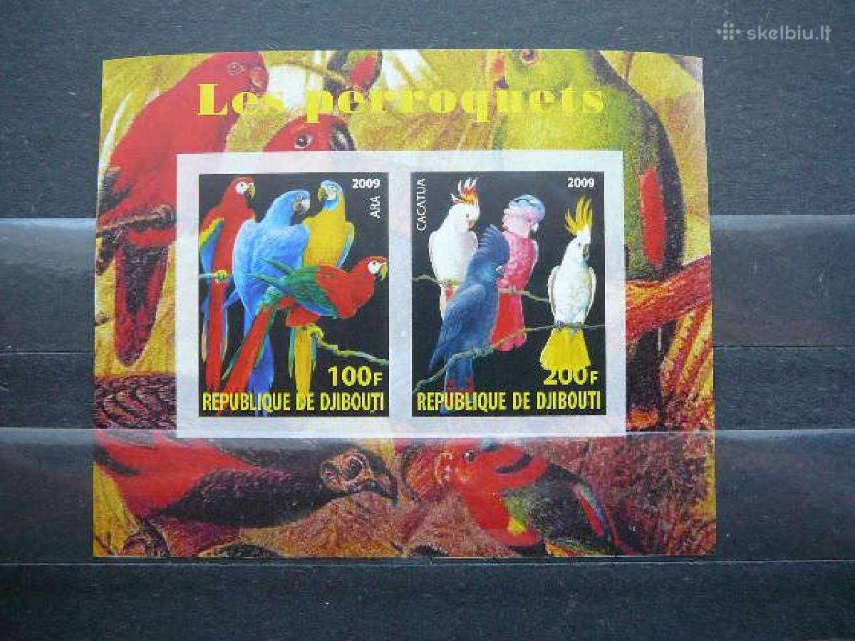 Pauksciai Papugos 2009 svarus g029b