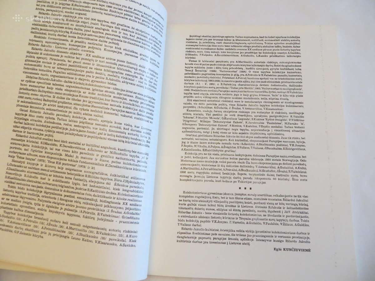 Knyga "Ričardo Jakučio dailės kolekcija" 1992 - nuotraukos Nr. 4