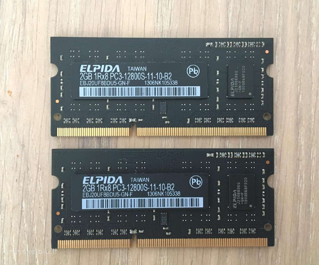 4gb Ddr3 Sodimm Elpida 1600mhz - nuotraukos Nr. 3