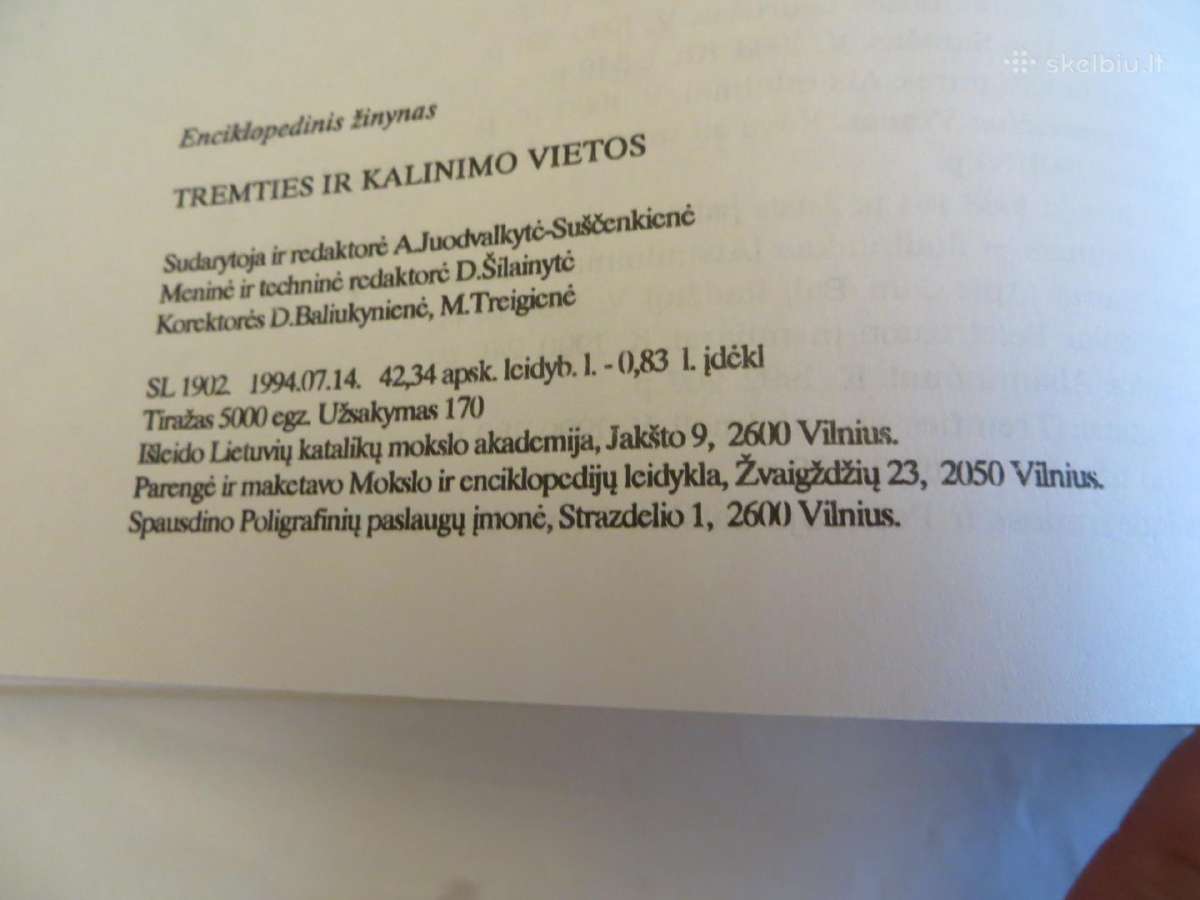 Knyga "Tremties ir kalinimo vietos" 1995 - nuotraukos Nr. 15