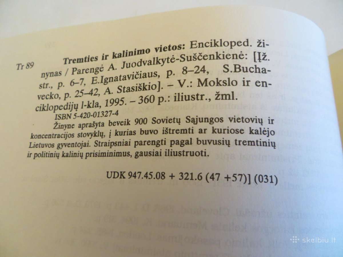 Knyga "Tremties ir kalinimo vietos" 1995 - nuotraukos Nr. 16
