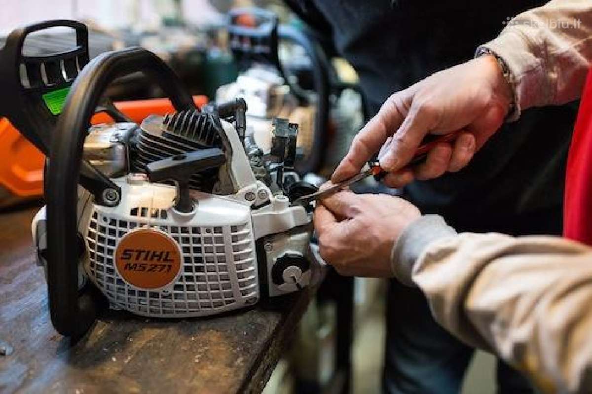 Stihl benzopjūklų, trimerių, žoliapjovių remontas