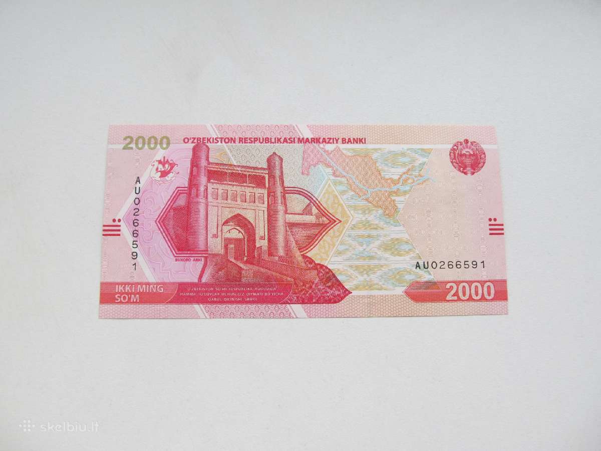 2000 somu , Uzbekistanas , 2021 unc