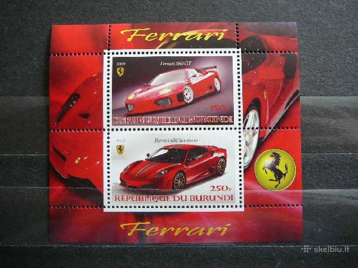 Automobiliai Ferrari 2009 svarus g054a