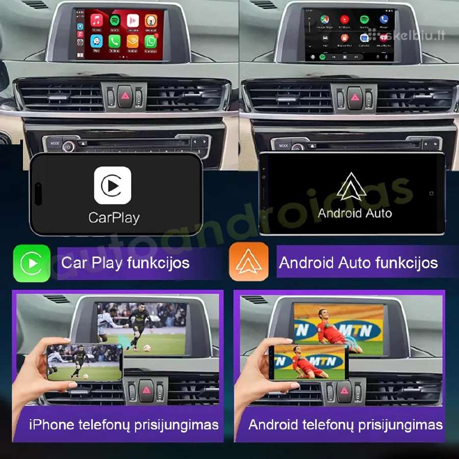 Bmw Carplay, Android Auto integracija org. multim. - nuotraukos Nr. 3
