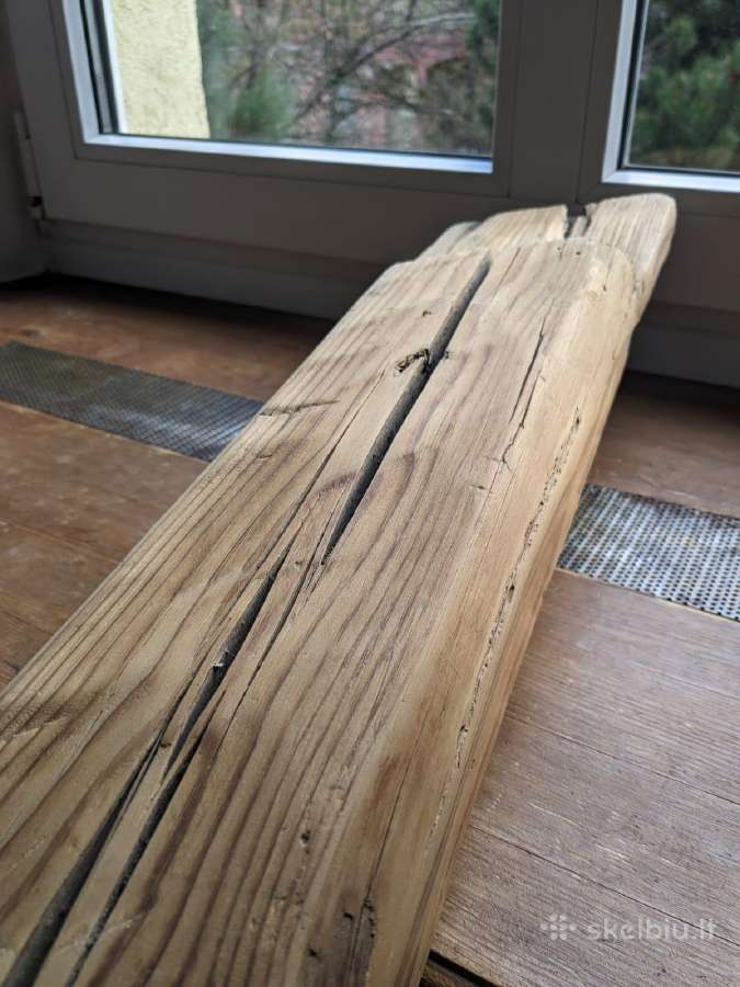 Dvi senovinės medžio sijos / balkiai - nuotraukos Nr. 9