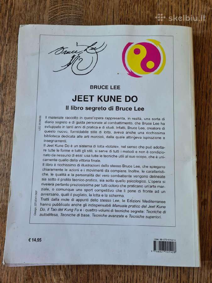 Jeet Kune Do -Bruce Lee knyga italų k. - nuotraukos Nr. 2